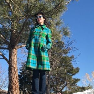 Rare, 60’s Mod Military Style Irish Wool Coat!